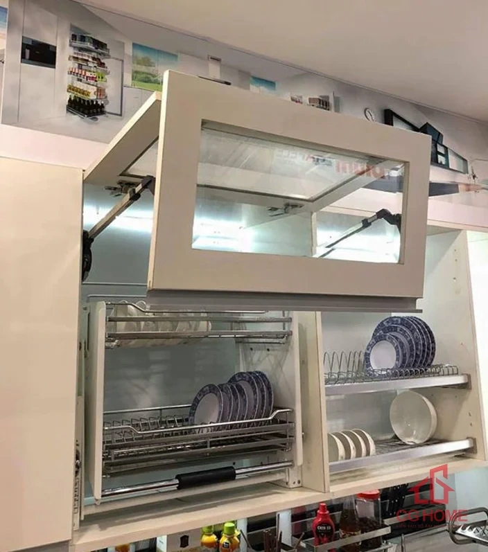 Tay nâng tủ bếp hạng nhẹ mẫu 1