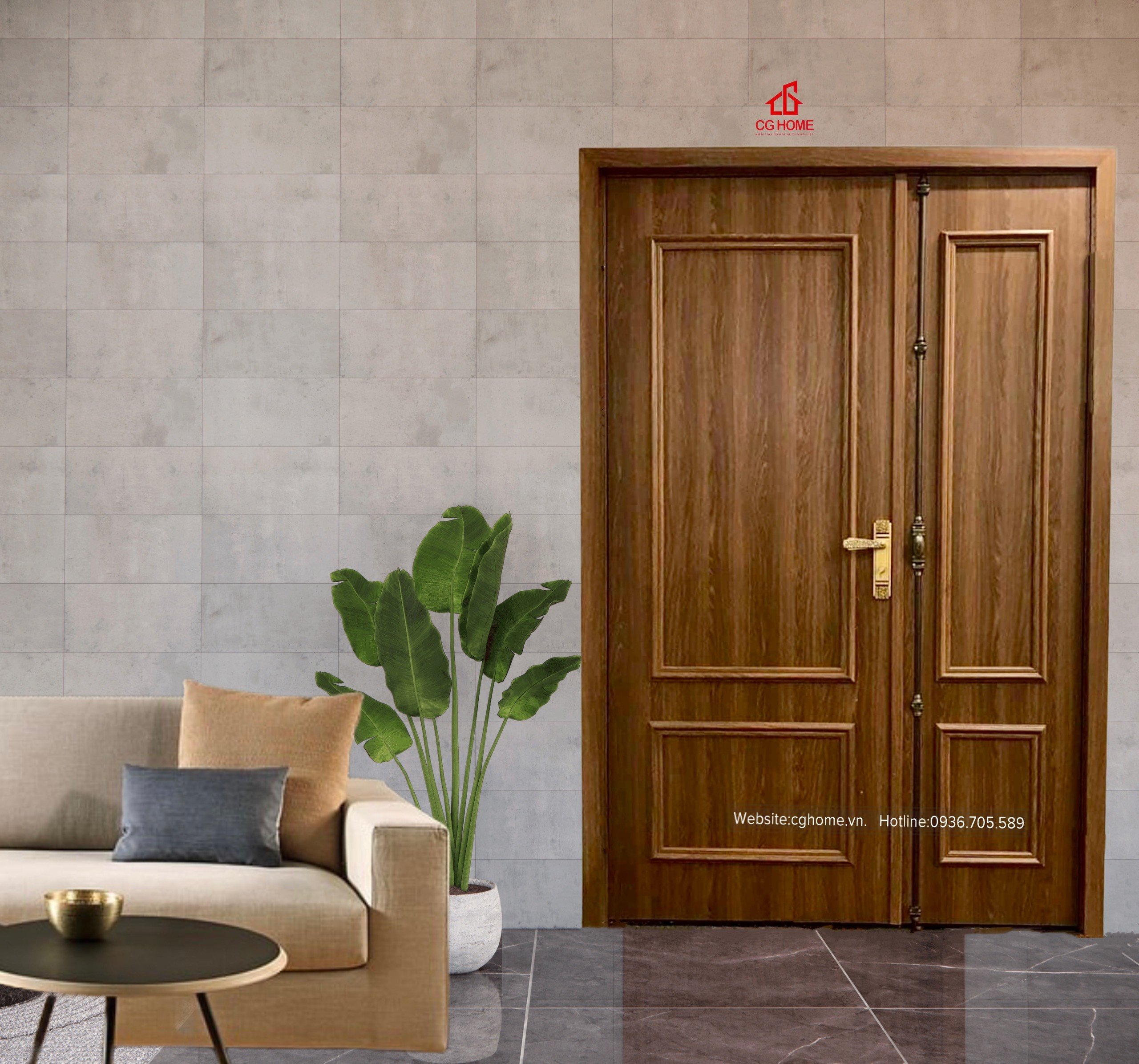 Cửa gỗ Composite 08