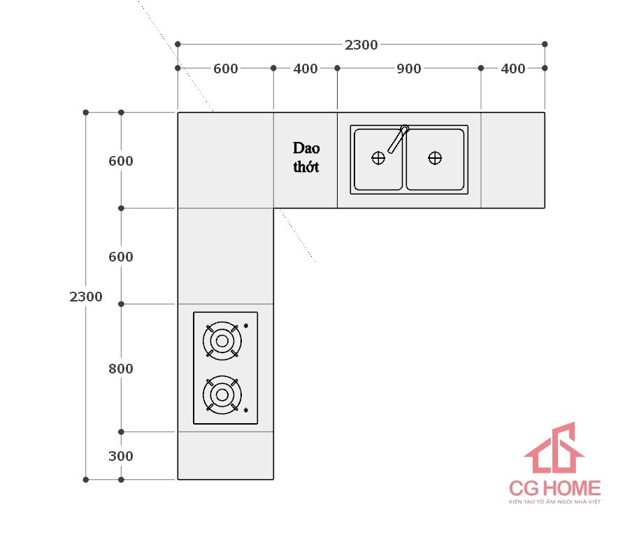 kich thuoc tu bep IKl2323