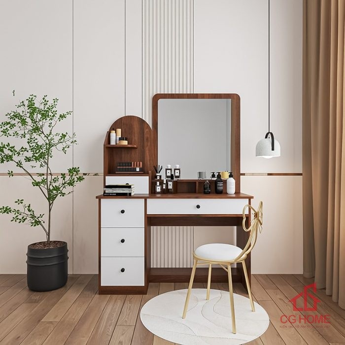 Bàn trang điểm 1.2m đa tầng BTD120-01