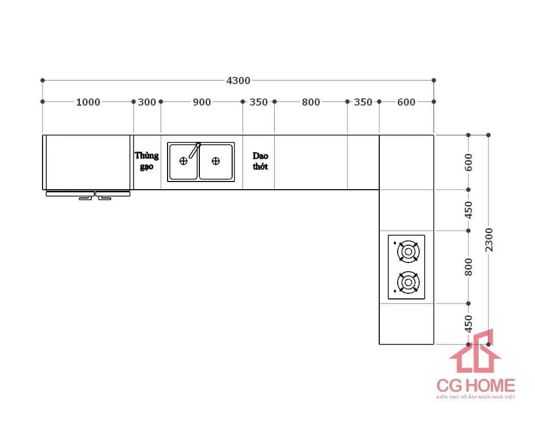 kích thước tủ acrylic IAL4323TL