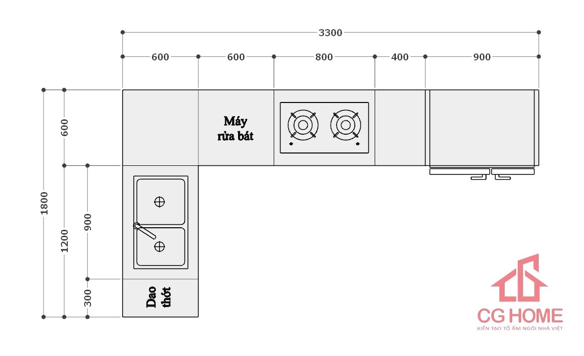 kích thước tủ inox acrylic mã IAL1833TL