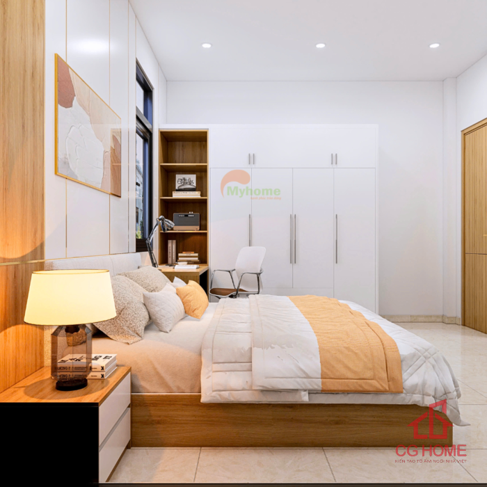 Mẫu Phòng Ngủ Master Hiện Đại, Tối Giản