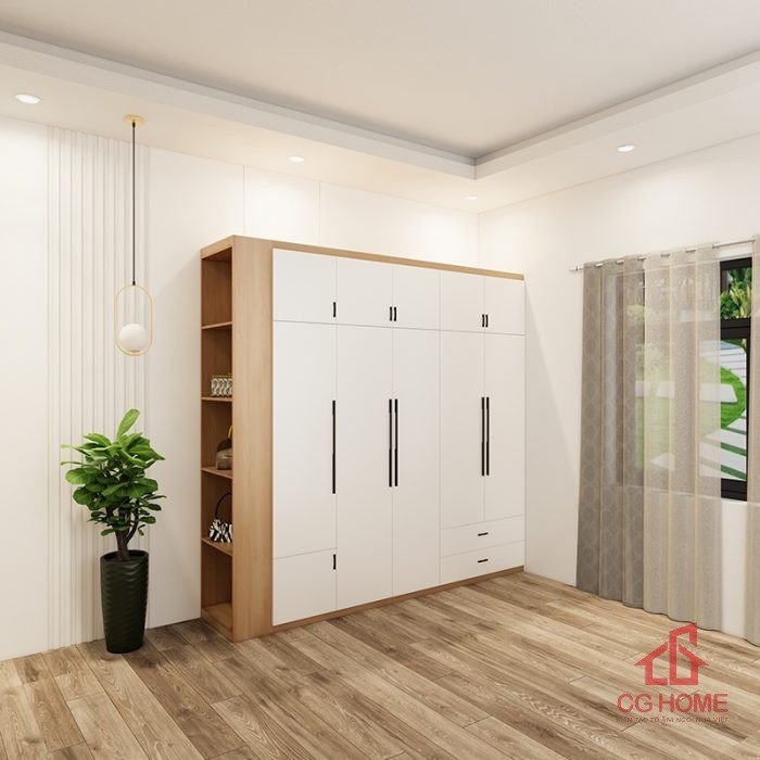 Tủ quần áo 6 buồng 2.5m mã TAO250-05