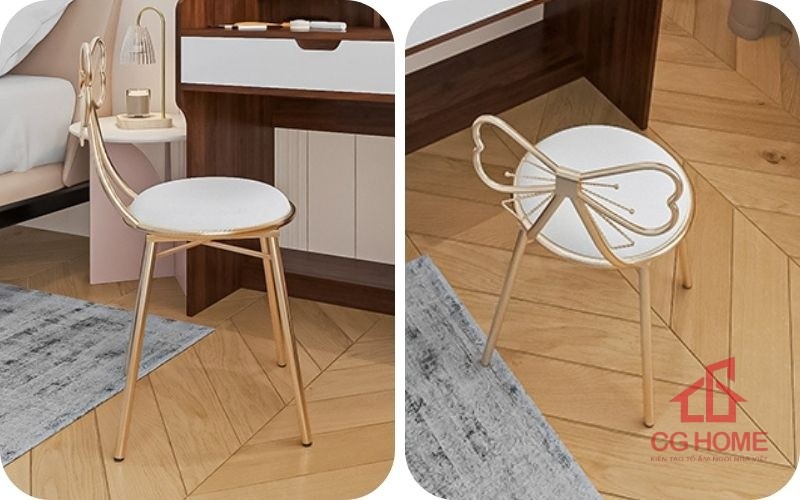 Ghế đôn có đệm bàn trang điểm BTD80-01