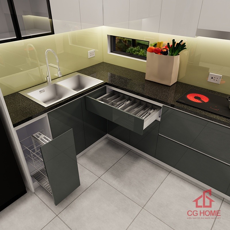 tủ bếp inox cánh acrylic mã IAL2729TL (7)