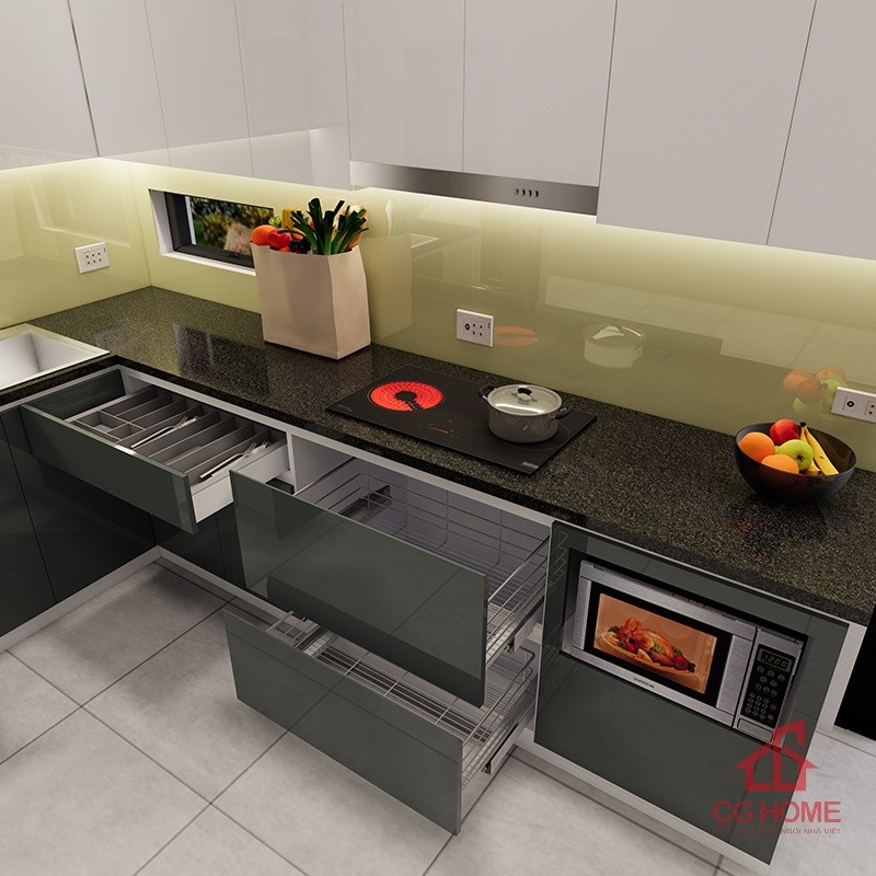 tủ bếp inox cánh acrylic mã IAL2729TL (6)