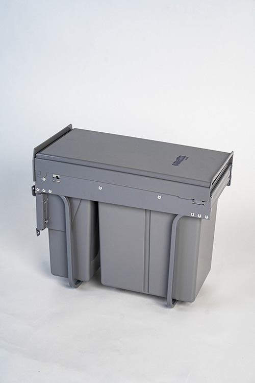 THÙNG RÁC ĐÔI GẮN CÁNH RAY GIẢM CHẤN