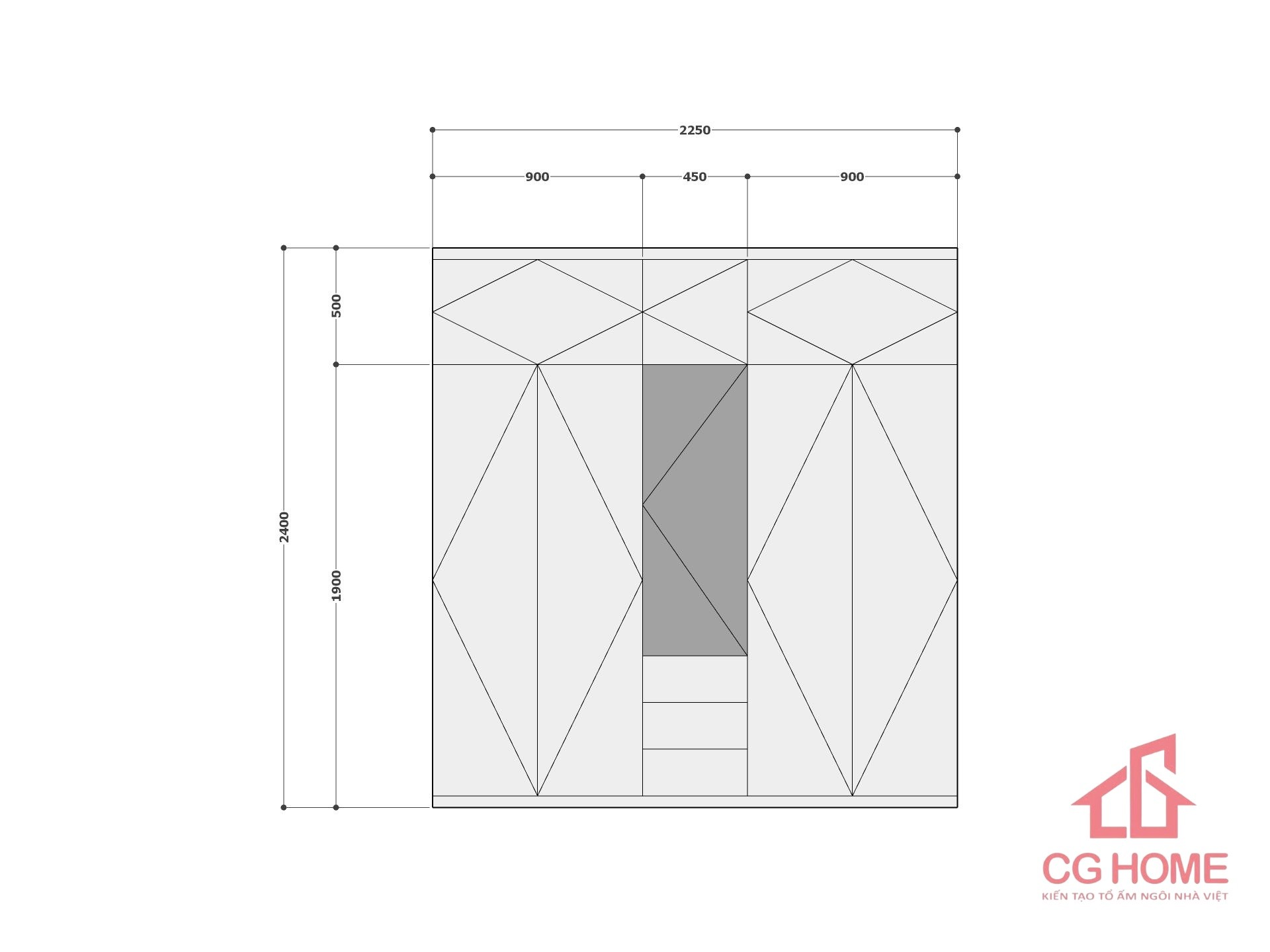 tủ 5 buồng mẫu 2