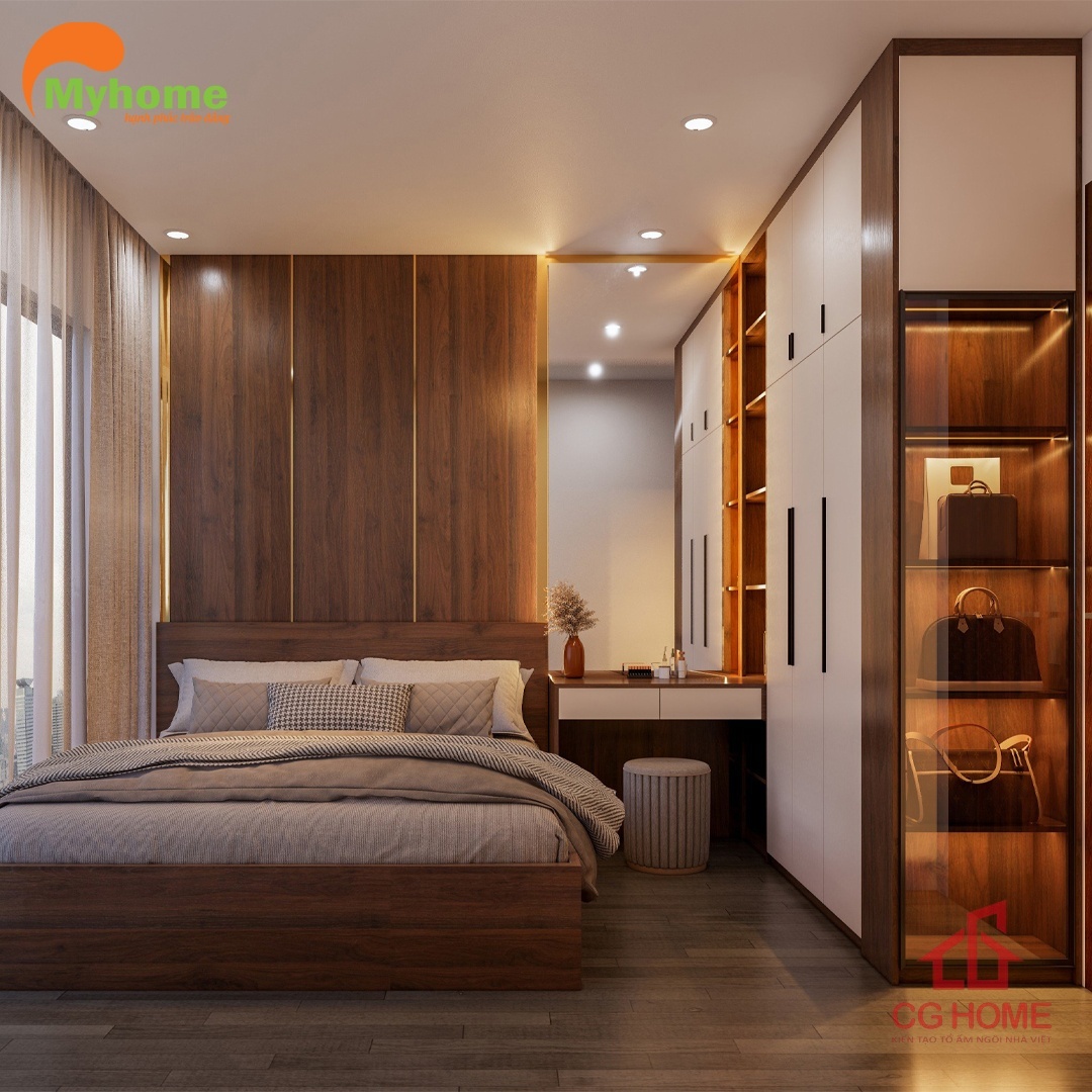 Diện tích phòng nhỏ nhưng được bố trí nội thất hợp lý, gọn gàng.