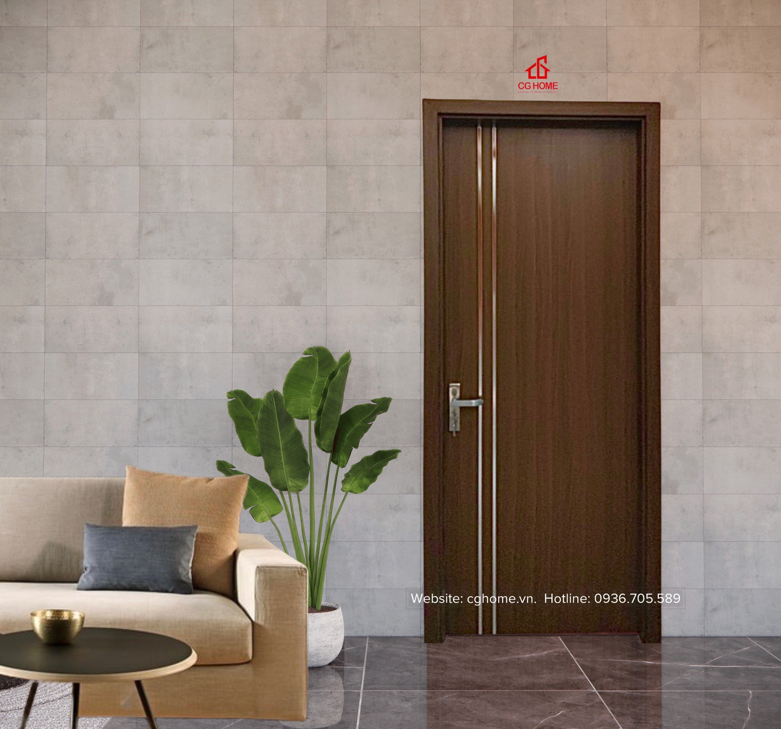 Cửa gỗ Composite 01