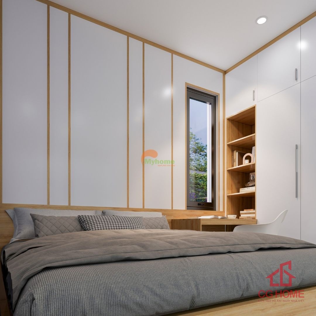 Không gian phòng trở nên rộng rãi thoáng đãng hơn khi bố trí nội thất khoa học.