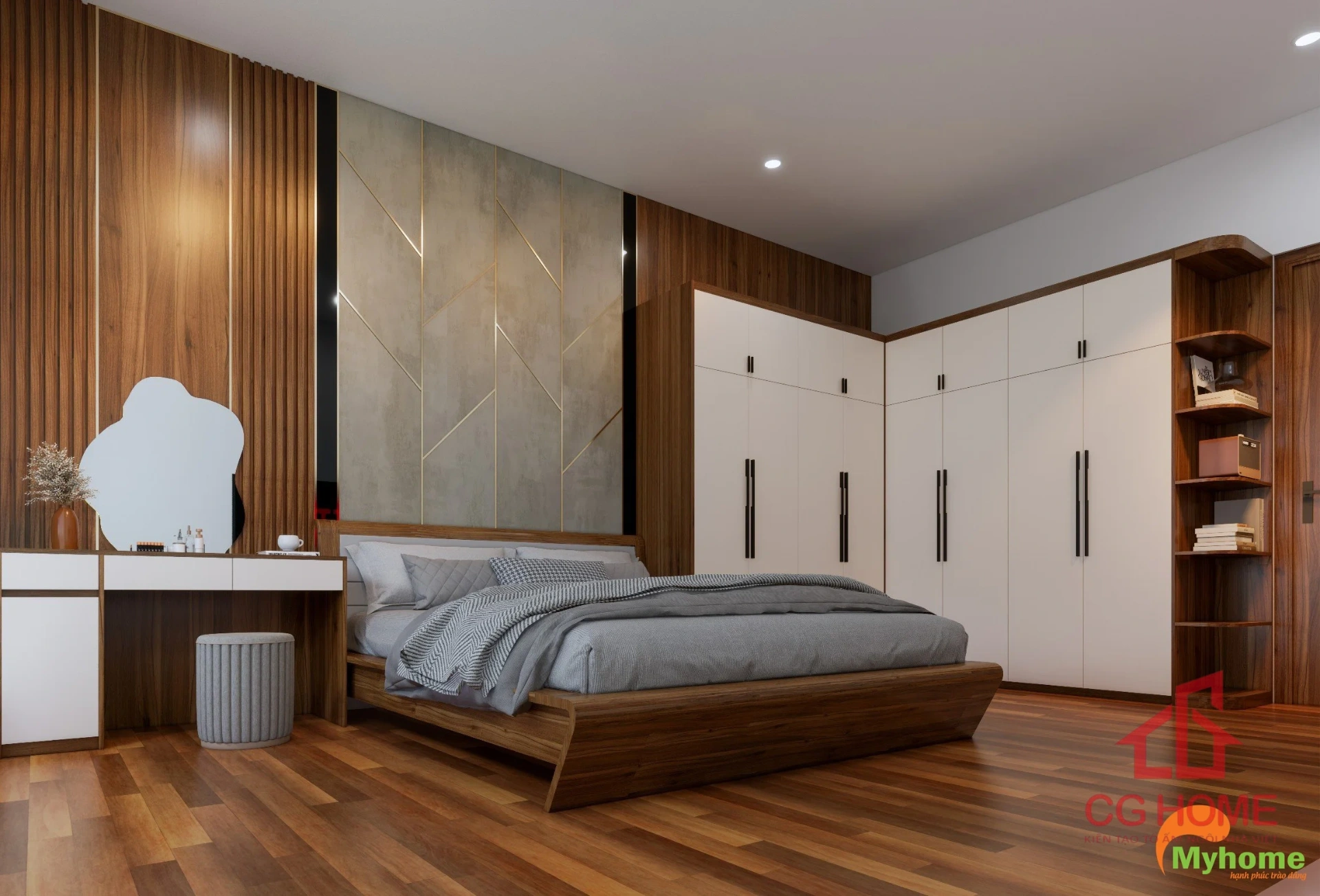 ảnh mô tả combo nội thất phòng ngủ 20m2 CBPN003 (2)