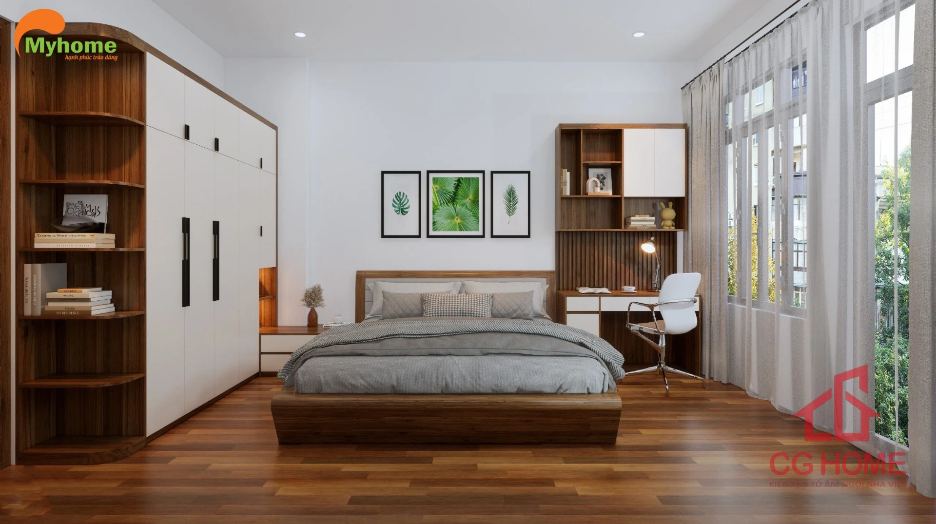 CBPN004 combo nội thất phòng ngủ 17m2 (1)