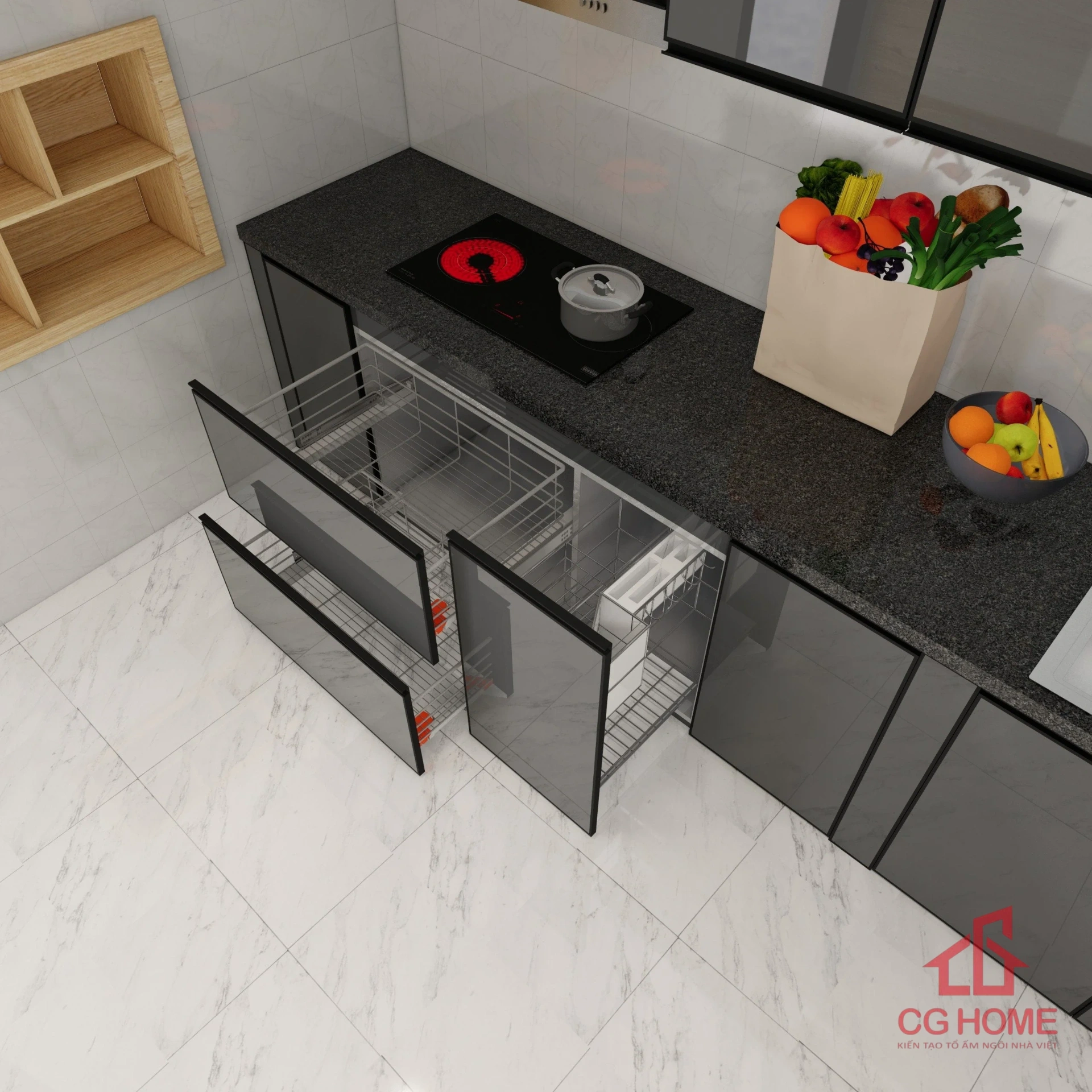 tủ bếp inox kính IKI33 (5)