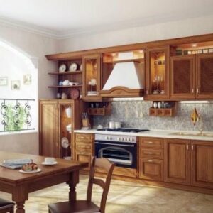 Classic Wooden Kitchen With Storage And Stove With Big Window For Natural Outside Lighting 1 510x340